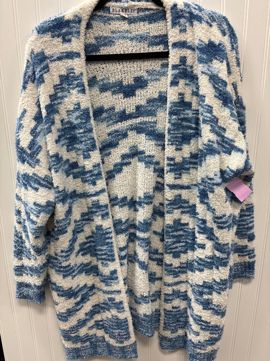 Sweater Cardigan By Blakeley In Blue, Size:Osfm