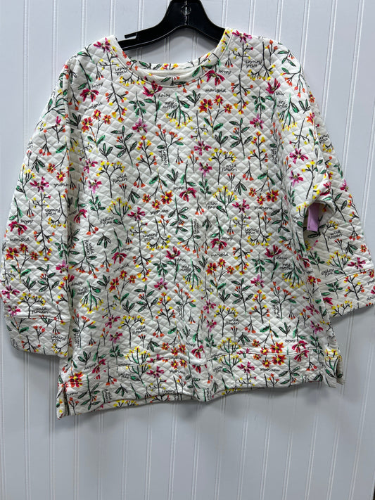 Top Ls By Lands End In White, Size:Xl