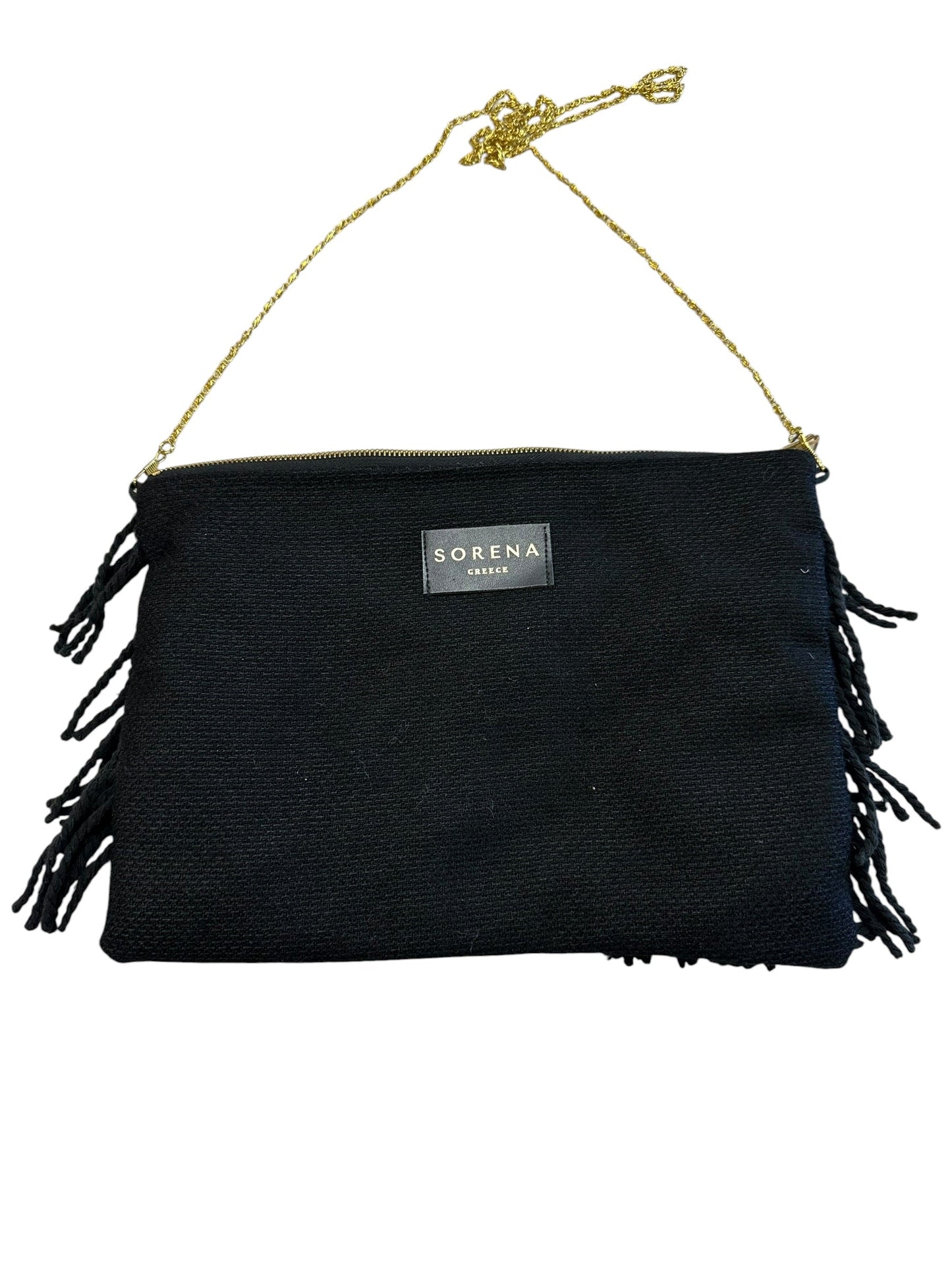 Crossbody By Cmb In Black & Gold, Size:Large