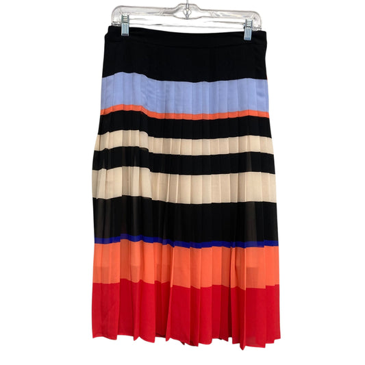 Skirt Midi By Ann Taylor In Striped Pattern, Size:4