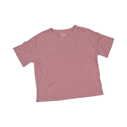 Top Ss Basic By Time And Tru In Pink, Size:M