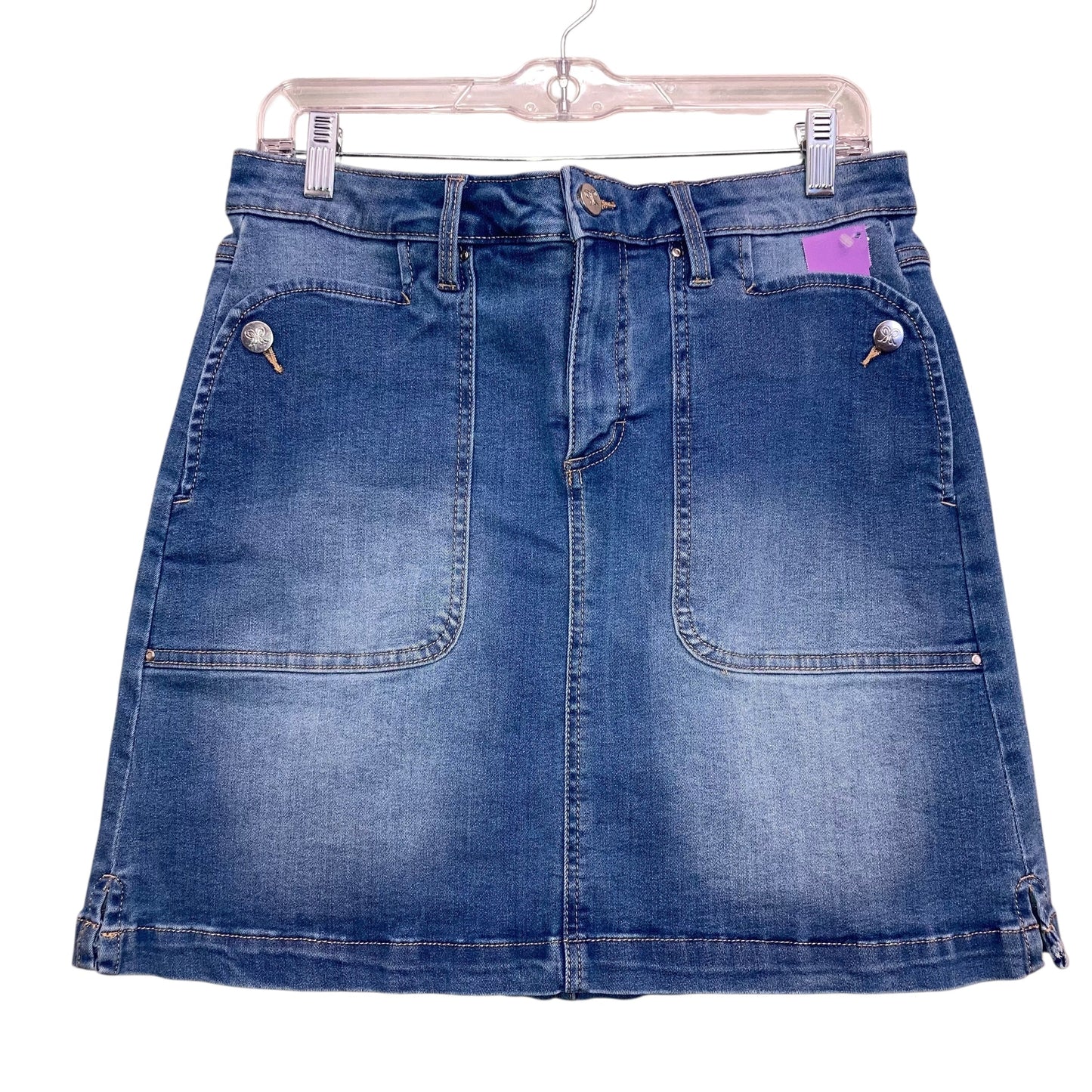Skort By Rafaella In Blue Denim, Size:8