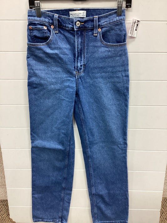 Jeans Skinny By Abercrombie And Fitch In Blue Denim, Size:2