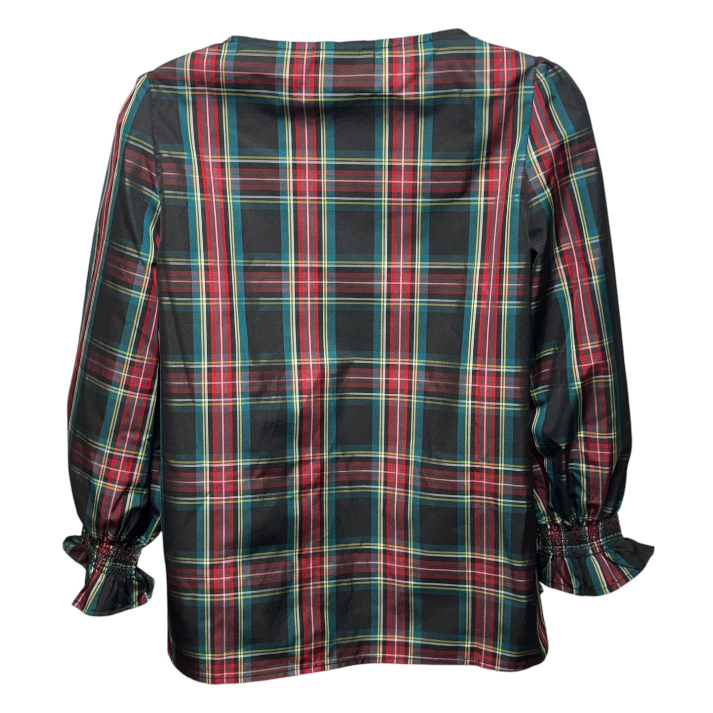 Highland Plaid Easton Blouse By Tuckernuck In Plaid Pattern, Size: XS
