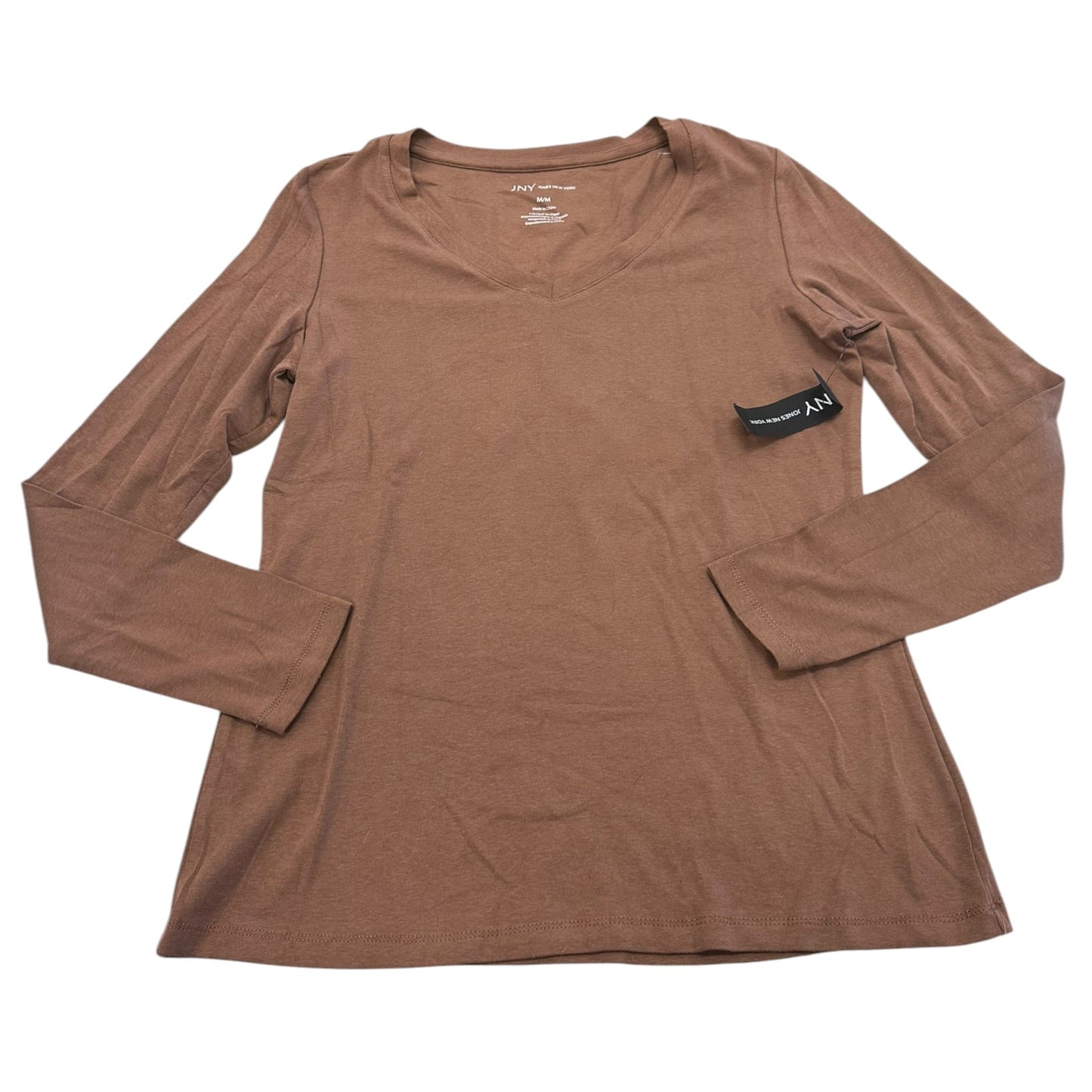 Top Ls Basic By Jones New York In Brown, Size:M