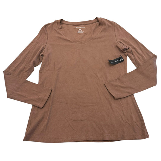 Top Ls Basic By Jones New York In Brown, Size:M