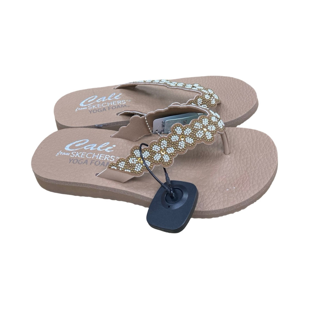 Sandals Flats By Skechers In Brown, Size:8