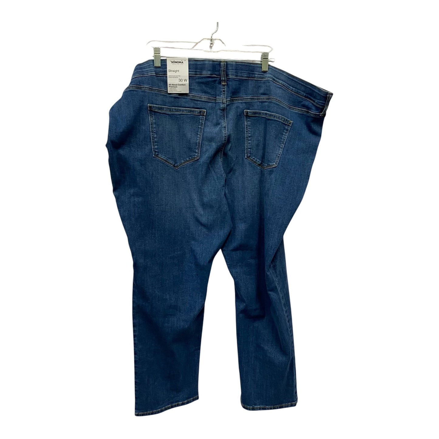 Jeans Straight By Sonoma In Blue, Size:30