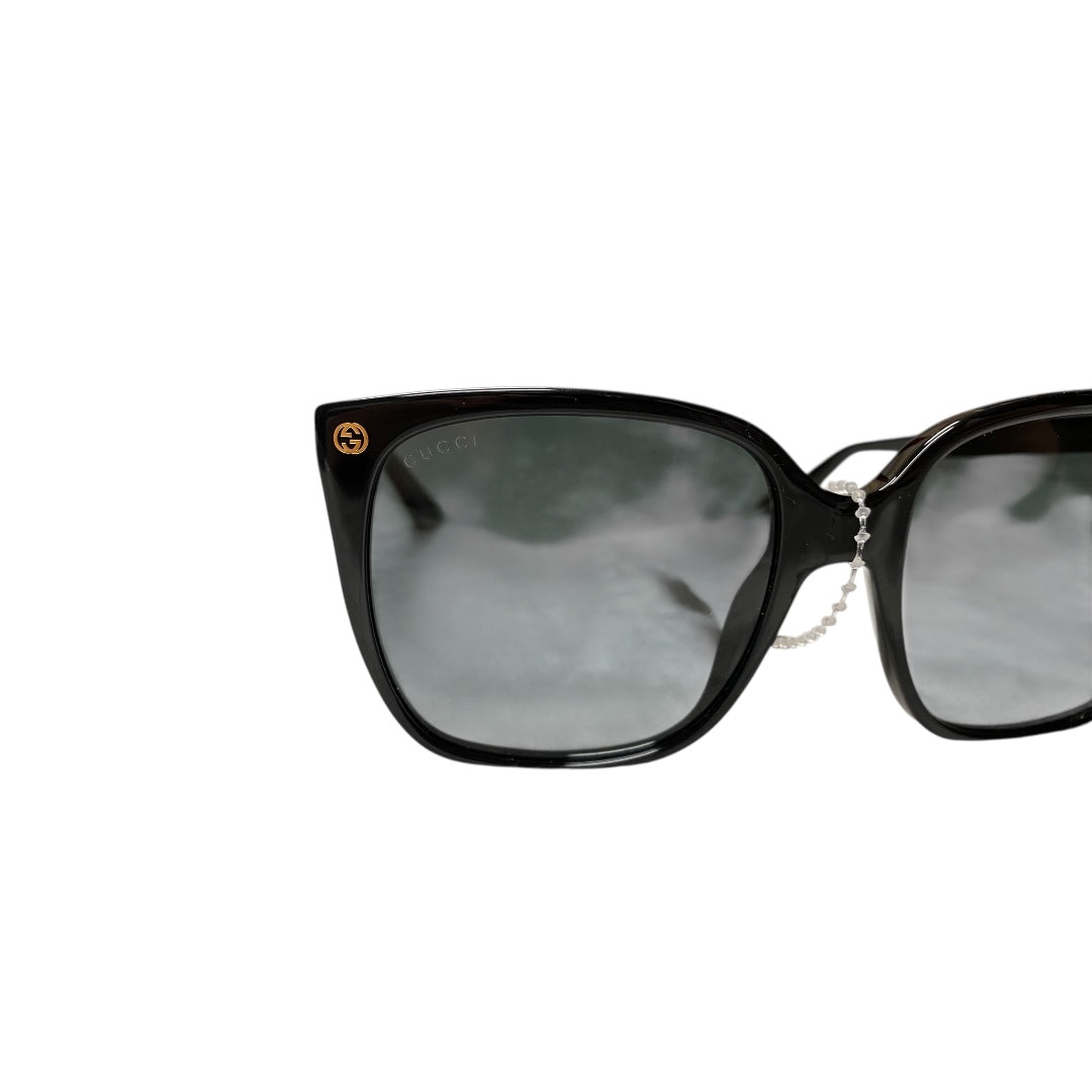 Sunglasses Luxury Designer By Gucci In Black