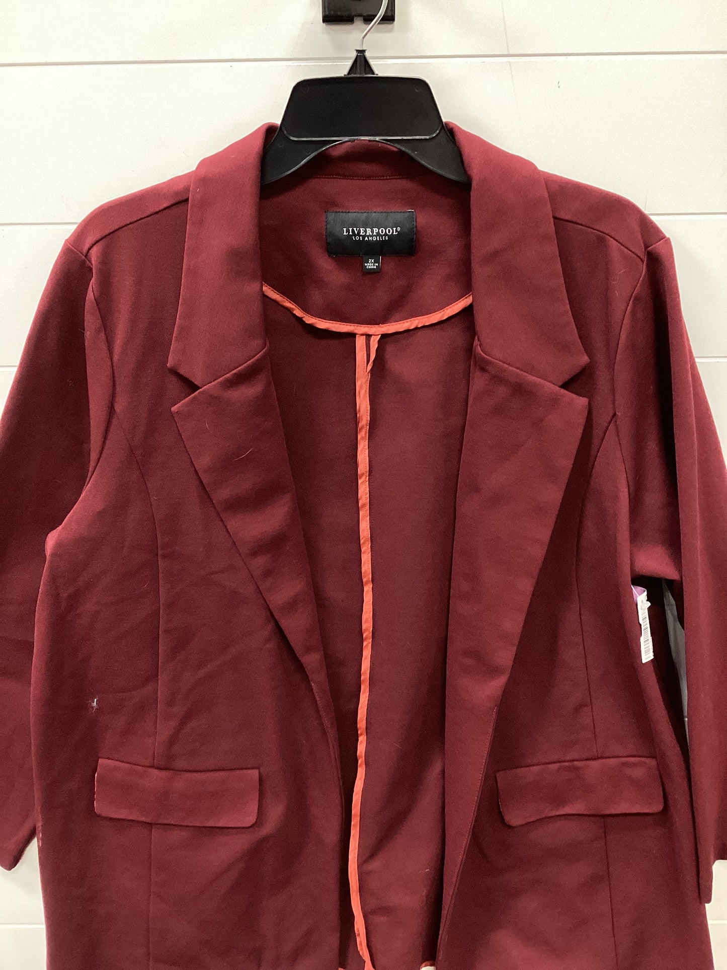 Blazer By Liverpool In Red, Size:2X