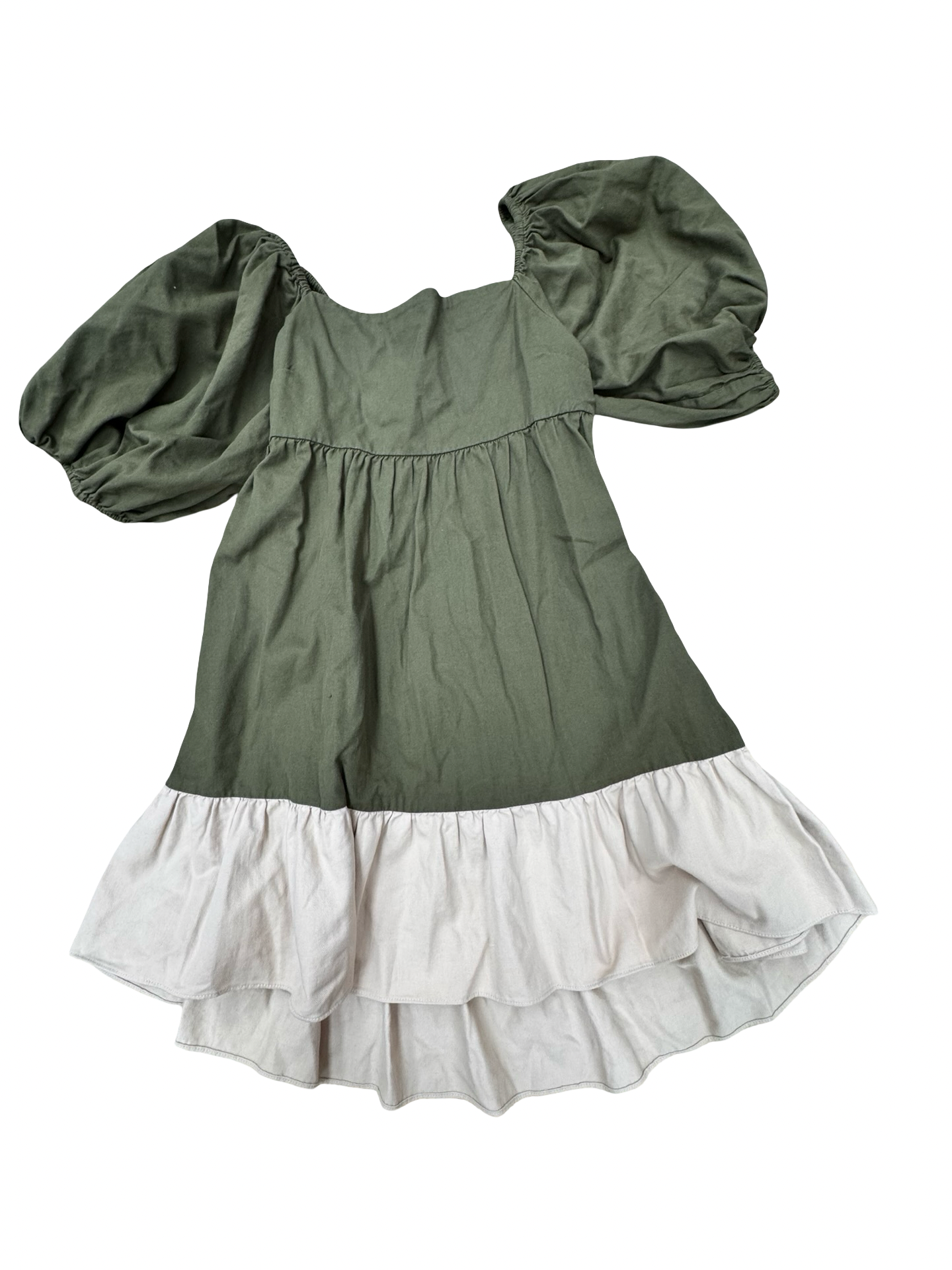 Dress Casual Short By Sachin & Babi In Green & Tan, Size:S