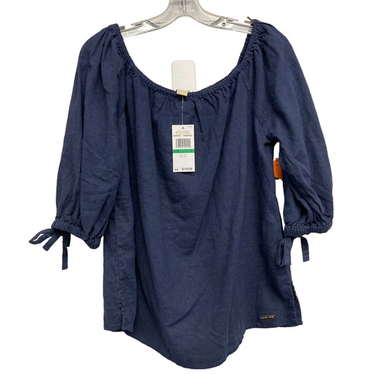 Top Ls By Michael By Michael Kors In Blue, Size:L