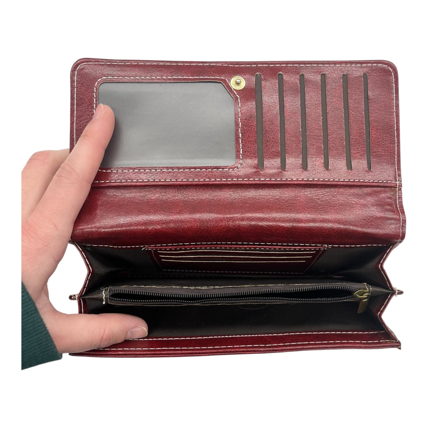 Wallet By Cme In Red, Size:Large
