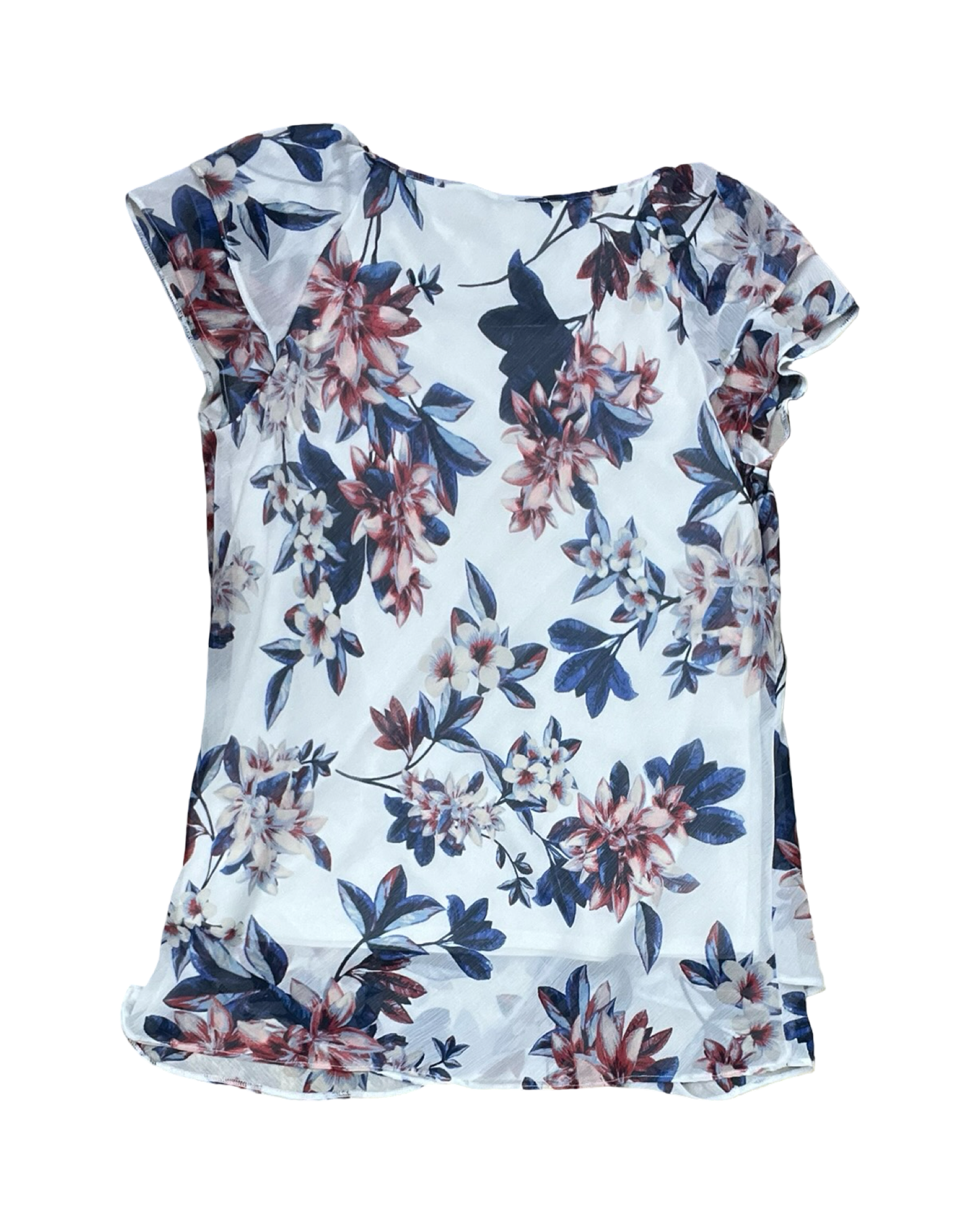 Top Ss By Dressbarn In Floral Print, Size:S