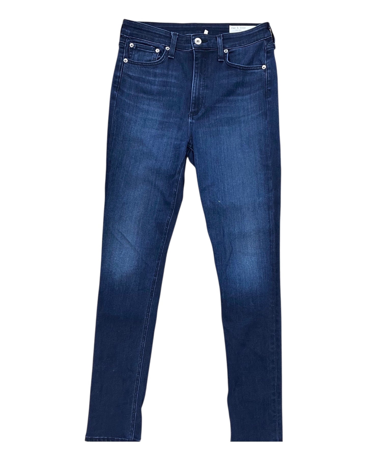 Jeans Skinny By Rag And Bone In Blue Denim, Size:6