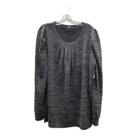 Top Ls  In Grey, Size:2X