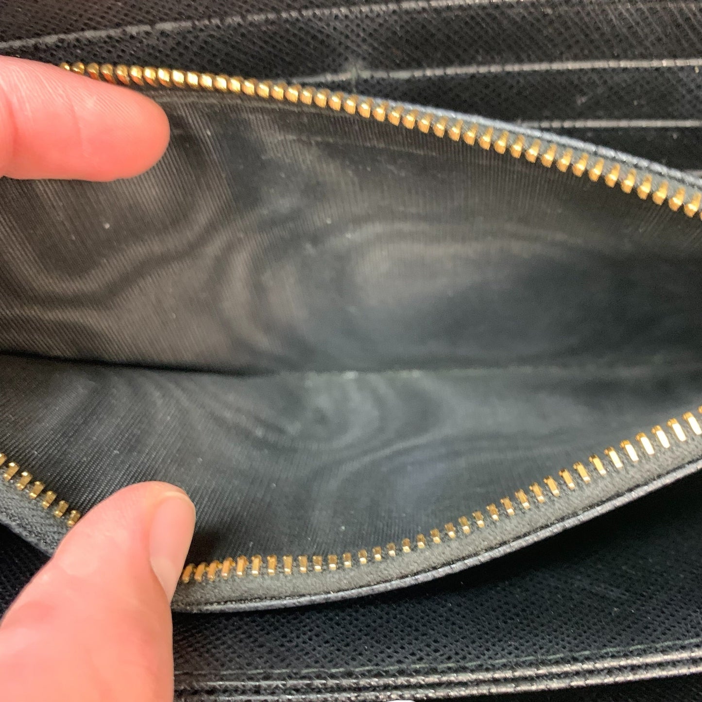 Wallet Luxury Designer By Prada, Size: Large