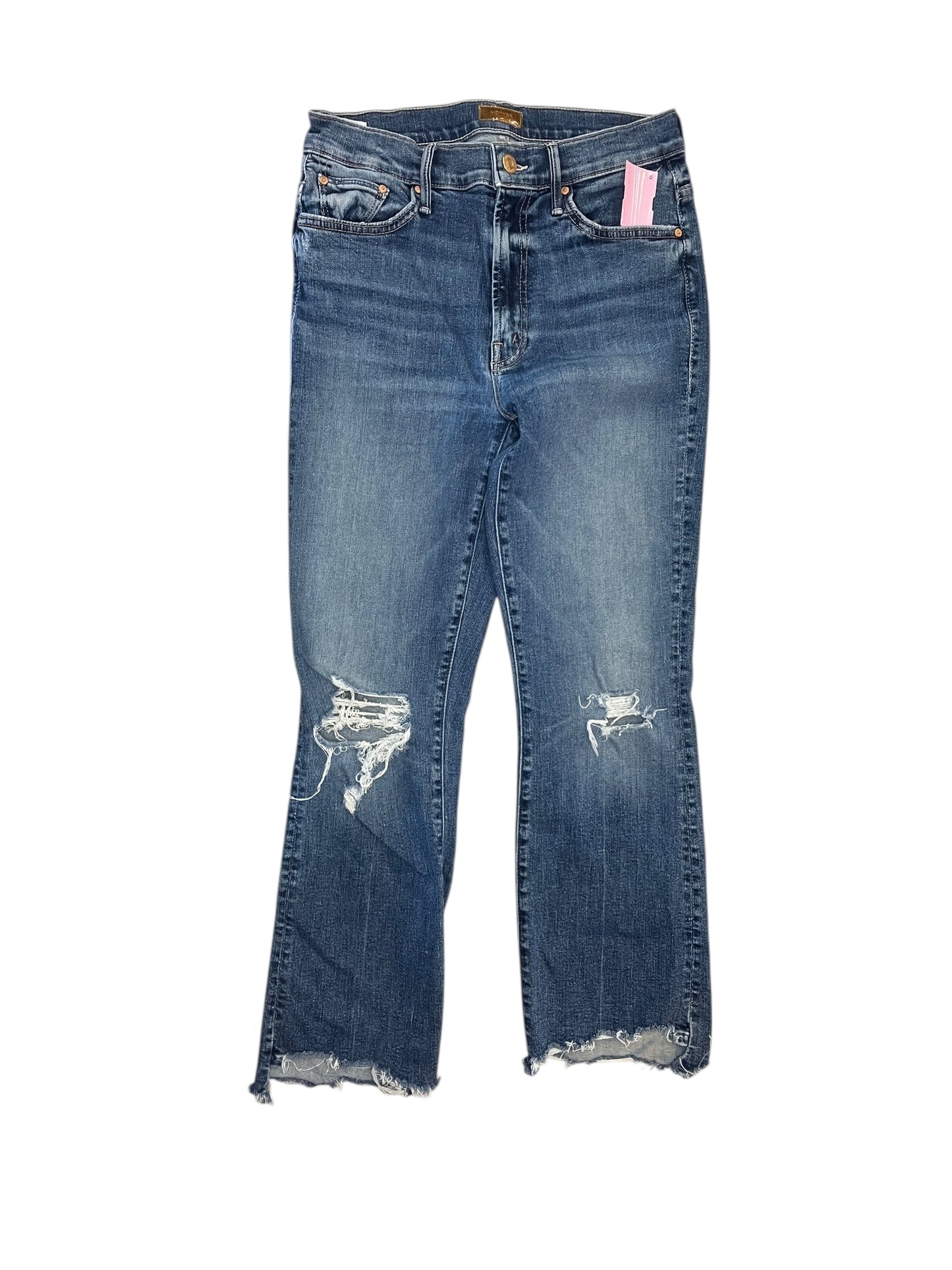 Jeans Cropped By Mother In Blue Denim, Size:4