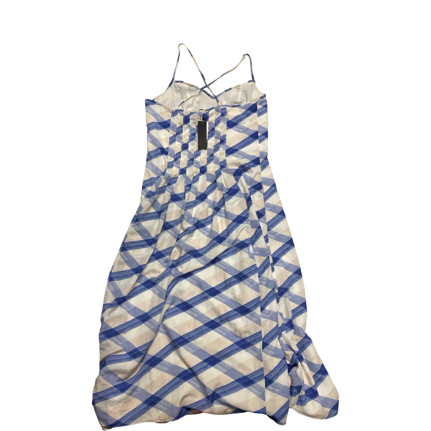 Dress Party Long By Banana Republic In Blue & White, Size:12