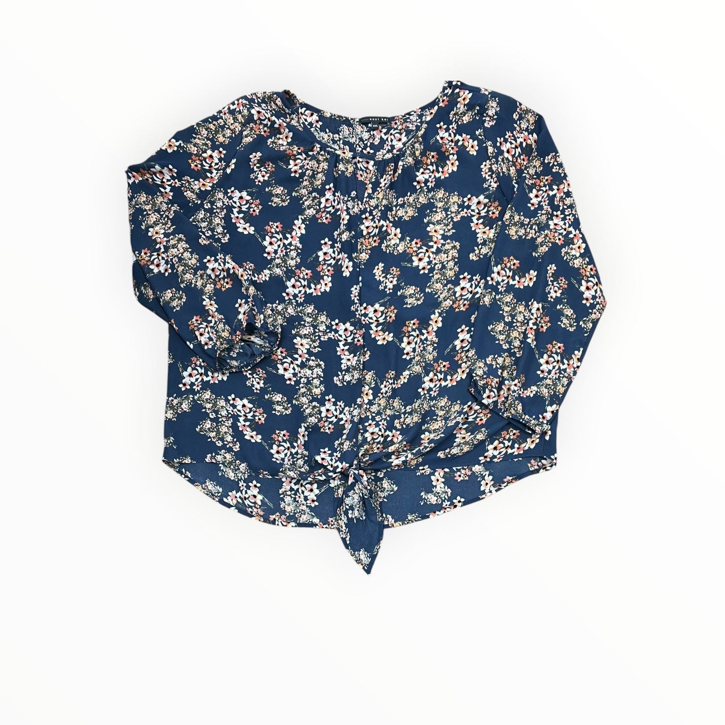 Top Ls By West Kei In Blue, Size:1X