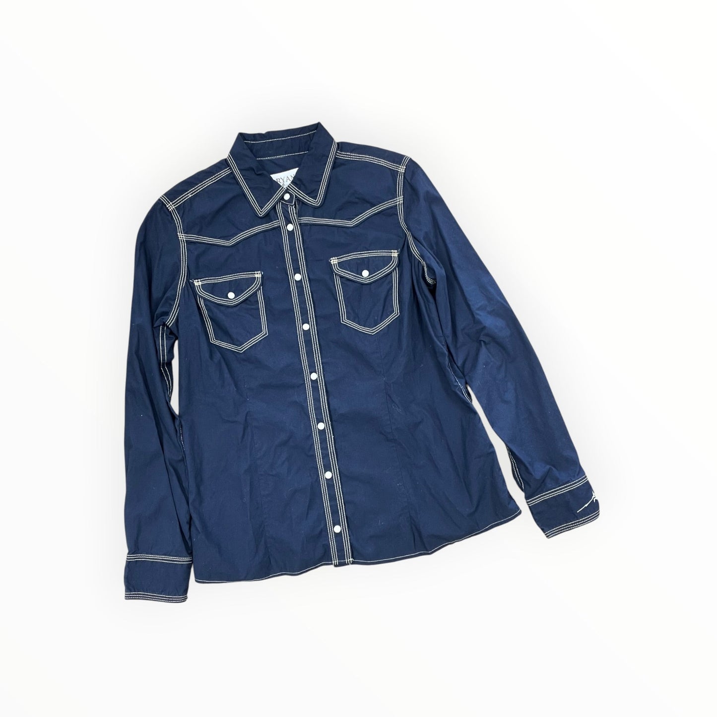 Top Ls By Clothes Mentor In Blue, Size:M
