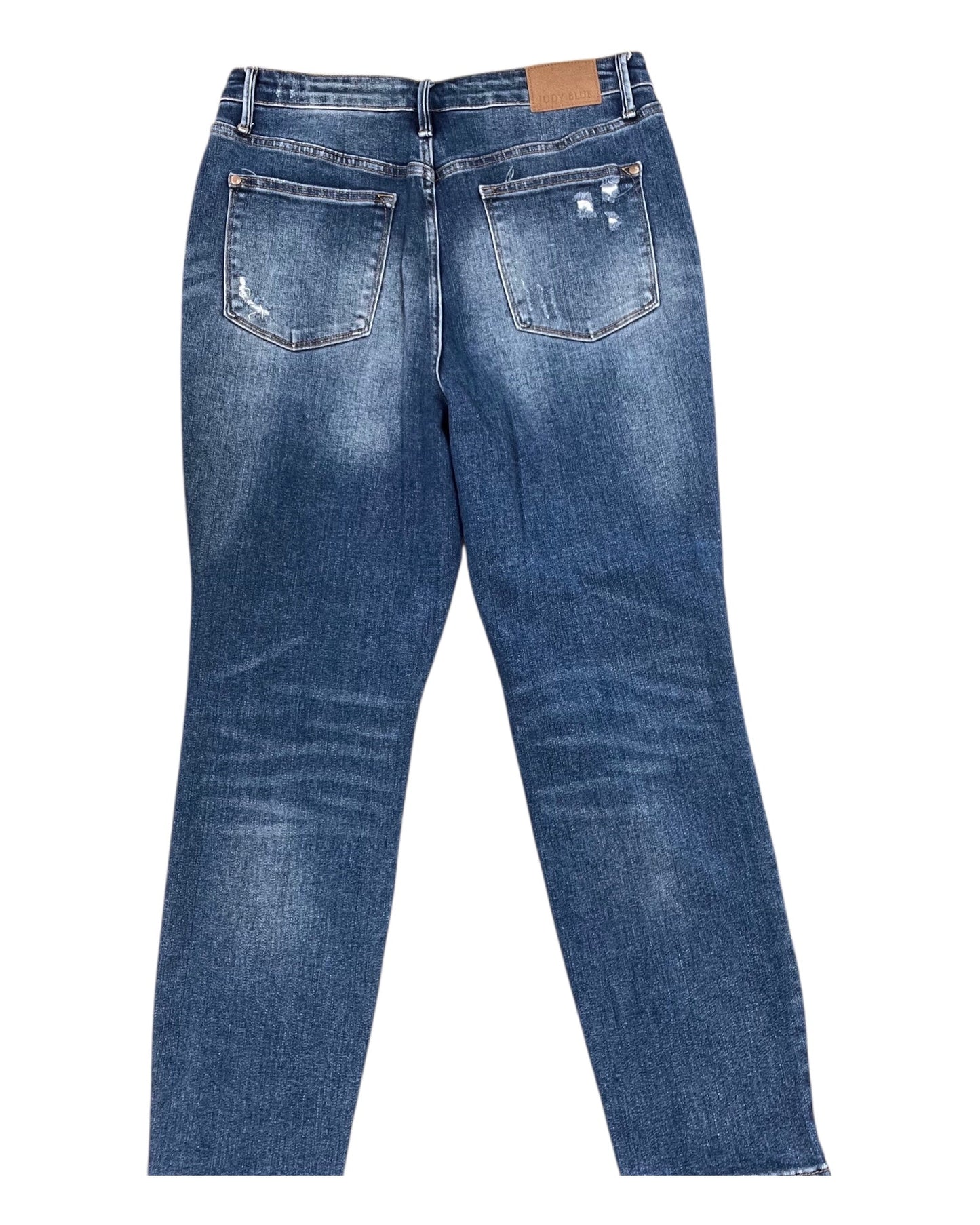 Jeans Skinny By Judy Blue In Blue Denim, Size:14