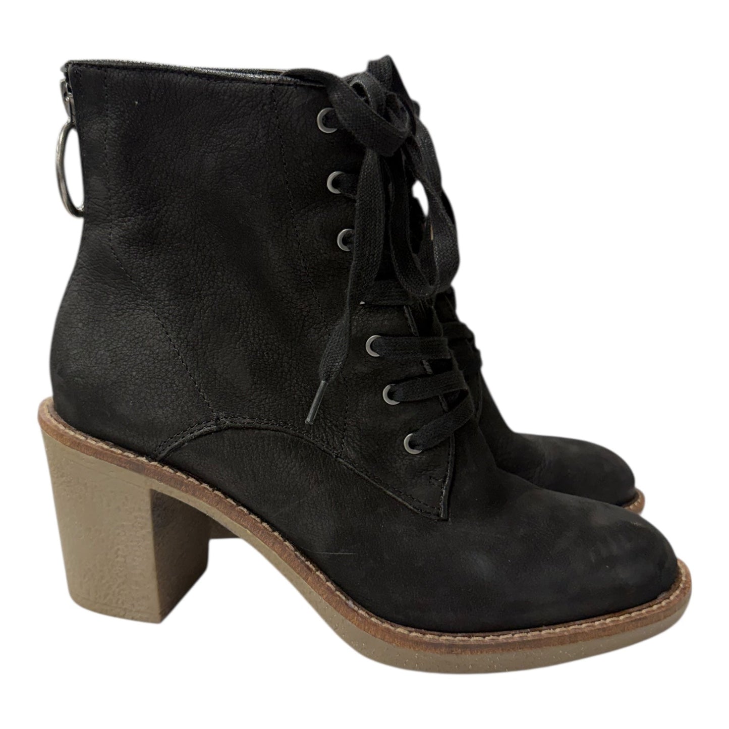 Boots Ankle Heels By Lucky Brand In Black, Size:8