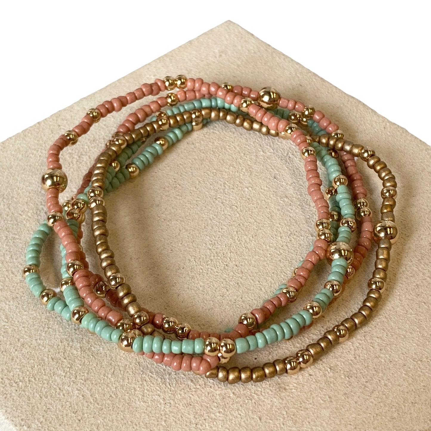 Bracelet Beaded By Simply Noelle In Multi, Size:05 Piece Set