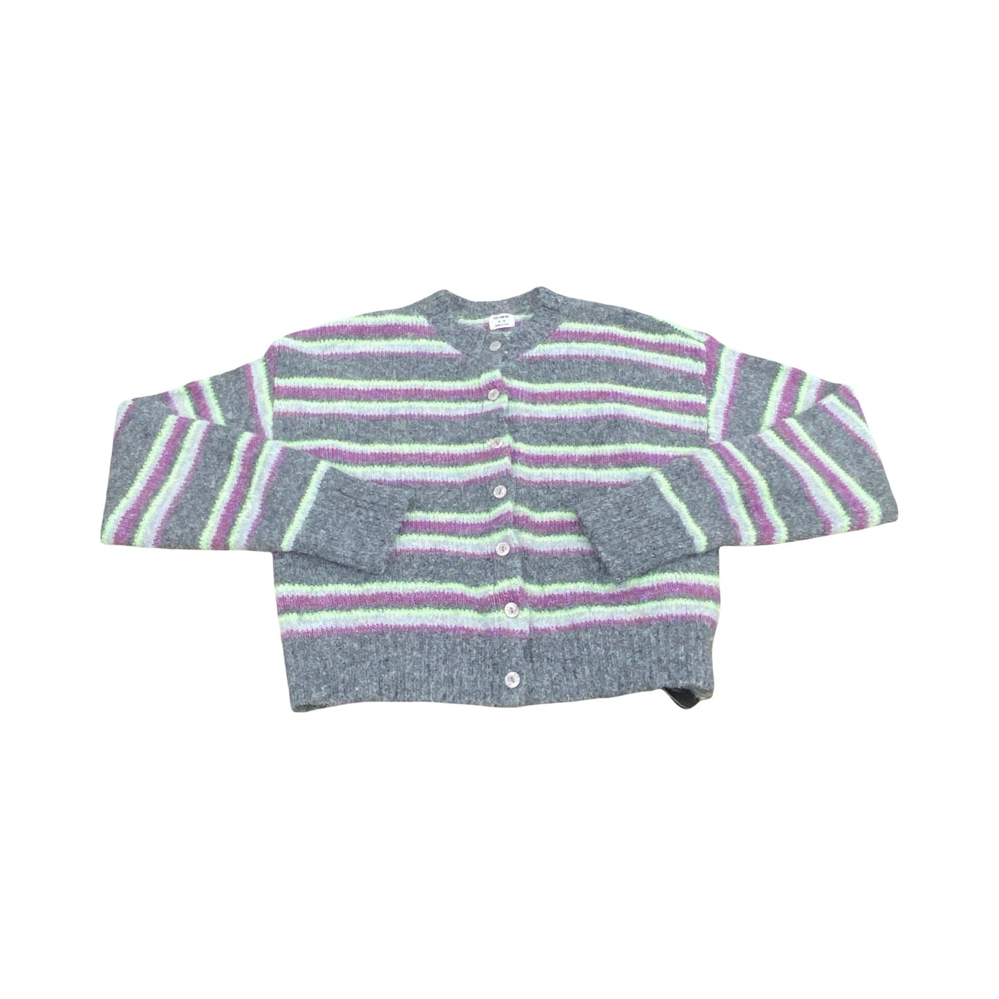 Sweater Cardigan By Cotton On In Striped Pattern, Size:M