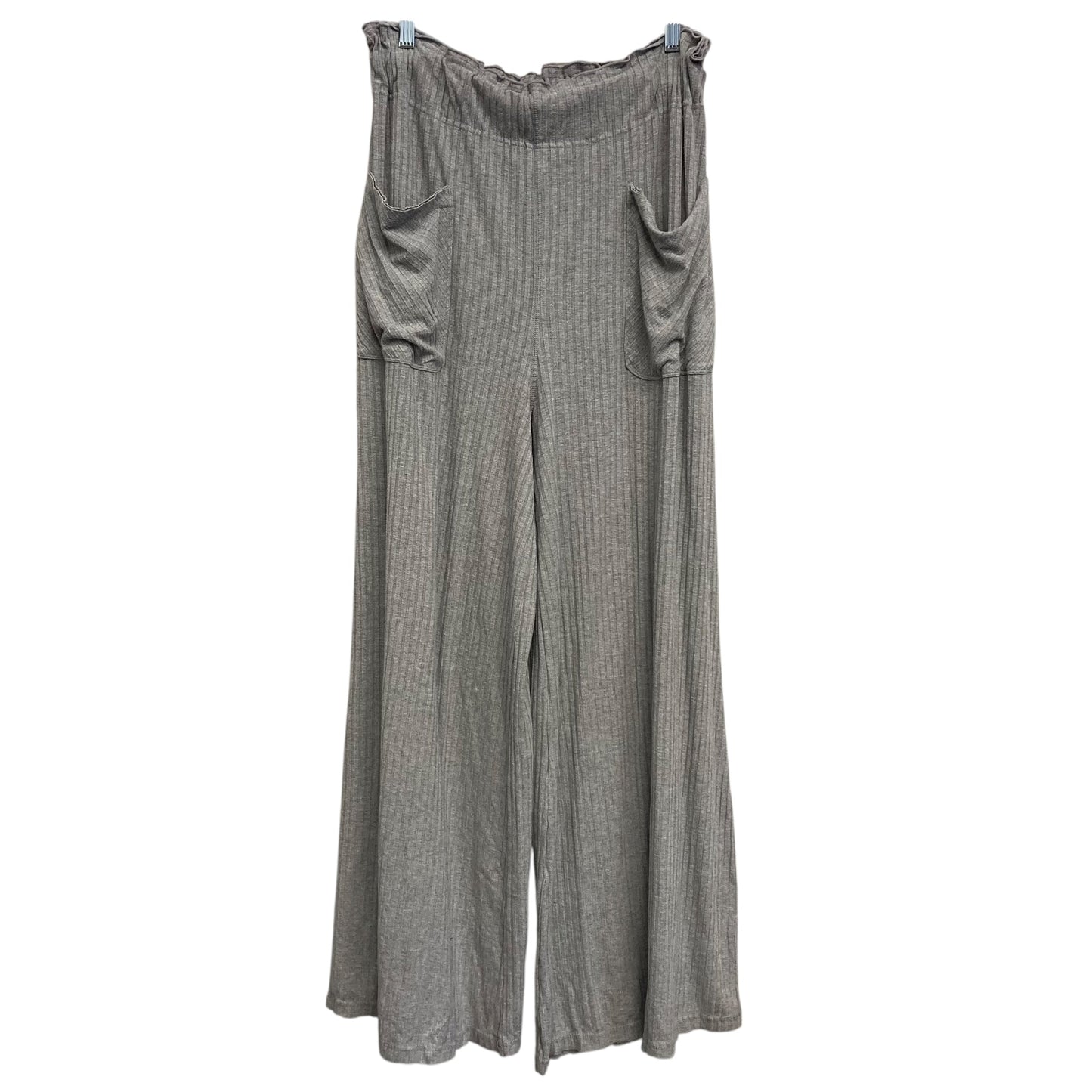 Pants Wide Leg By Free People In Grey, Size:8