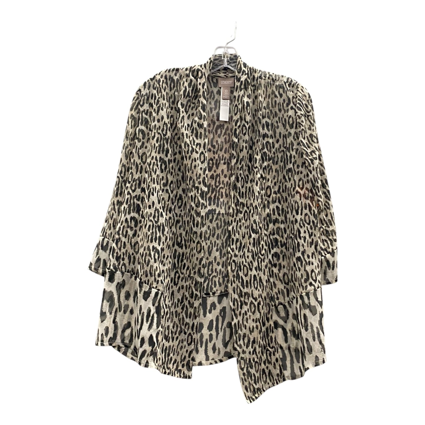 Cardigan By Chicos In Animal Print, Size:S