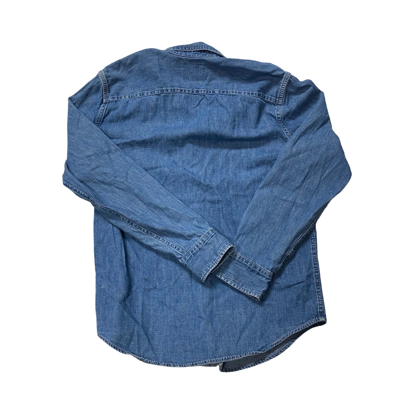 Top Ls By Abercrombie And Fitch In Blue Denim, Size:S