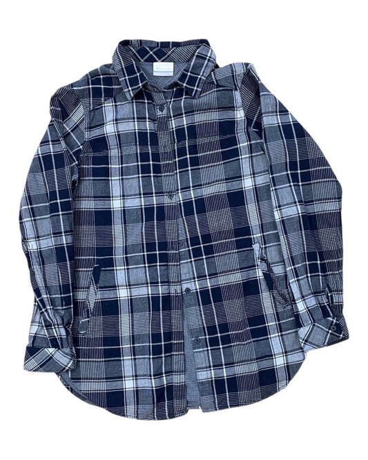 Blouse Ls By Columbia In Blue, Size:M