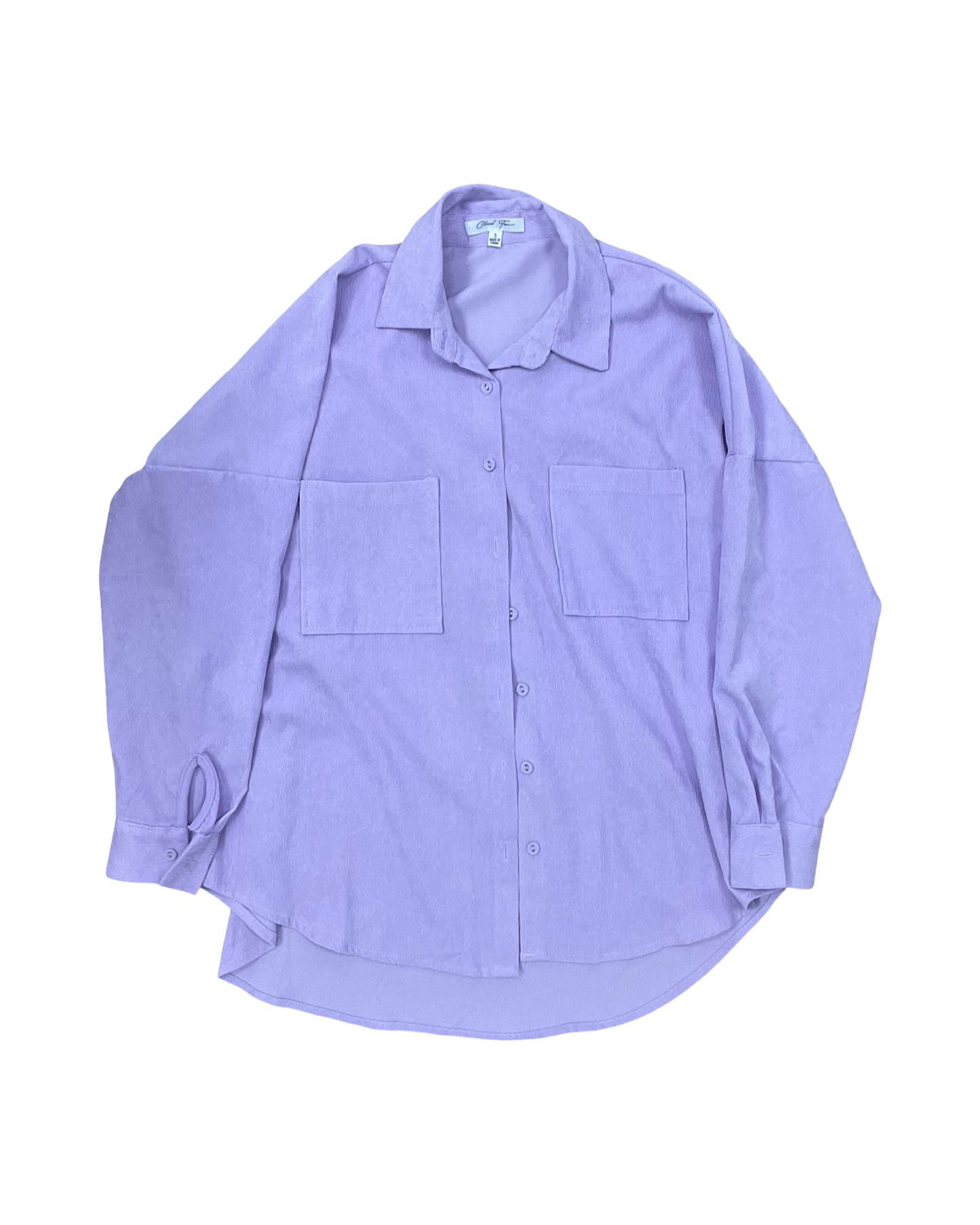 Blouse Ls By Cloud Ten In Purple, Size:S
