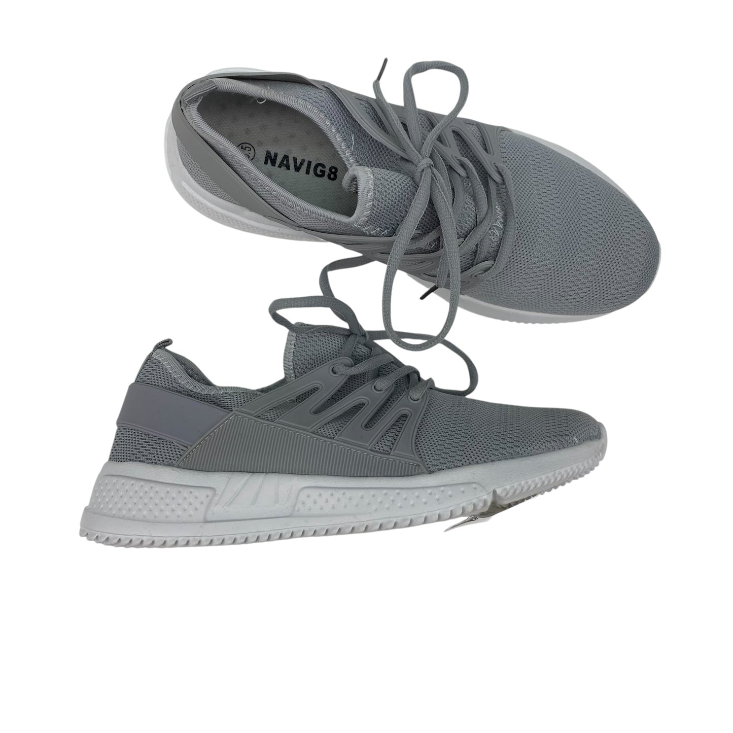 Shoes Athletic By Clothes Mentor In Grey, Size:8.5