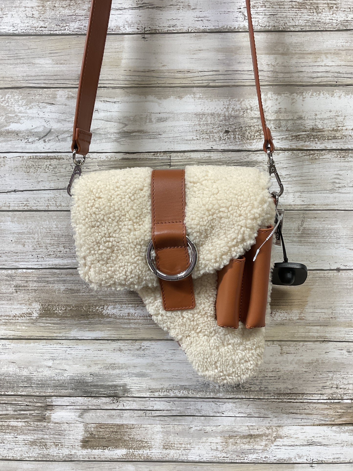 Crossbody By Cma In Brown & Cream, Size:Medium