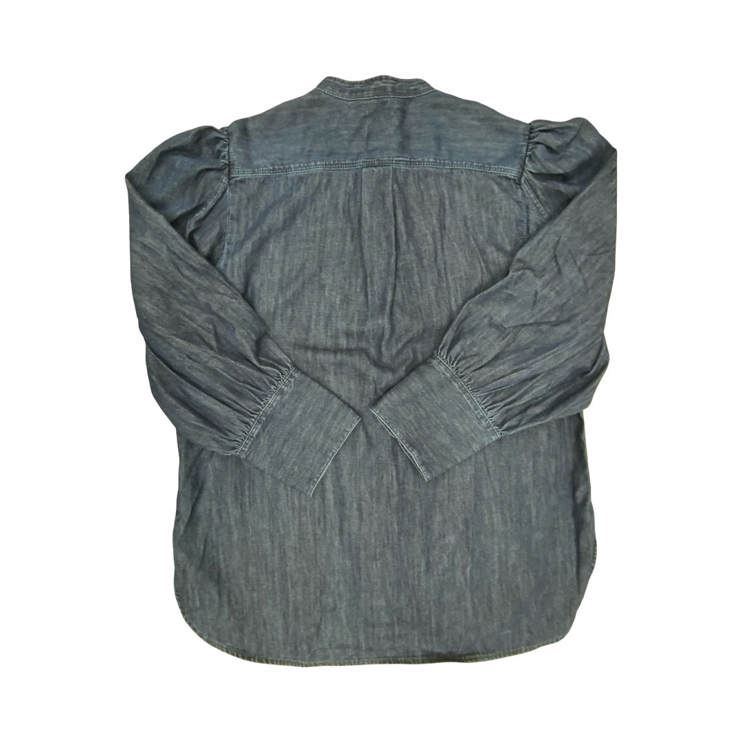 Top Ls By Gap In Blue Denim, Size:M