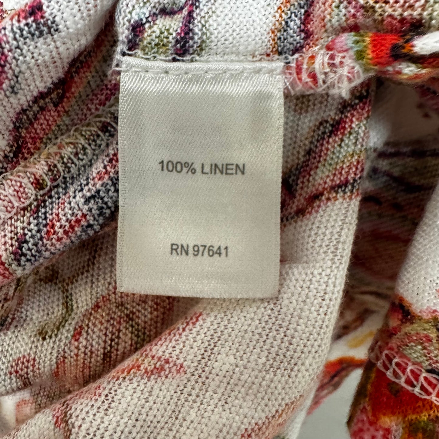 Linen Top Sleeveless By J. Jill In Paisley Print, Size: L