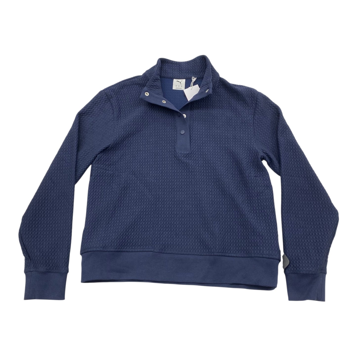 Athletic Sweatshirt Collar By Puma In Blue, Size:S
