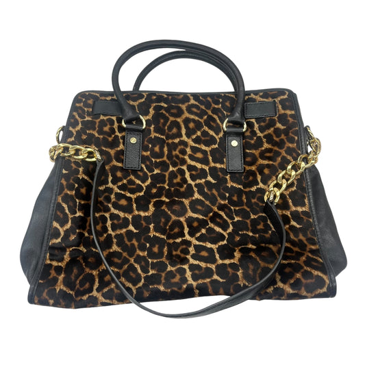 Handbag Designer By Michael Kors In Animal Print, Size:Medium