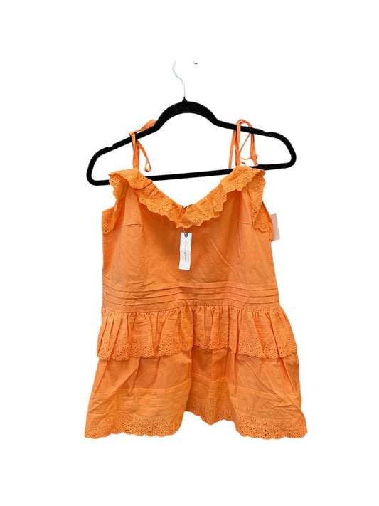 Top Sleeveless By Mare Mare In Orange, Size:Xs