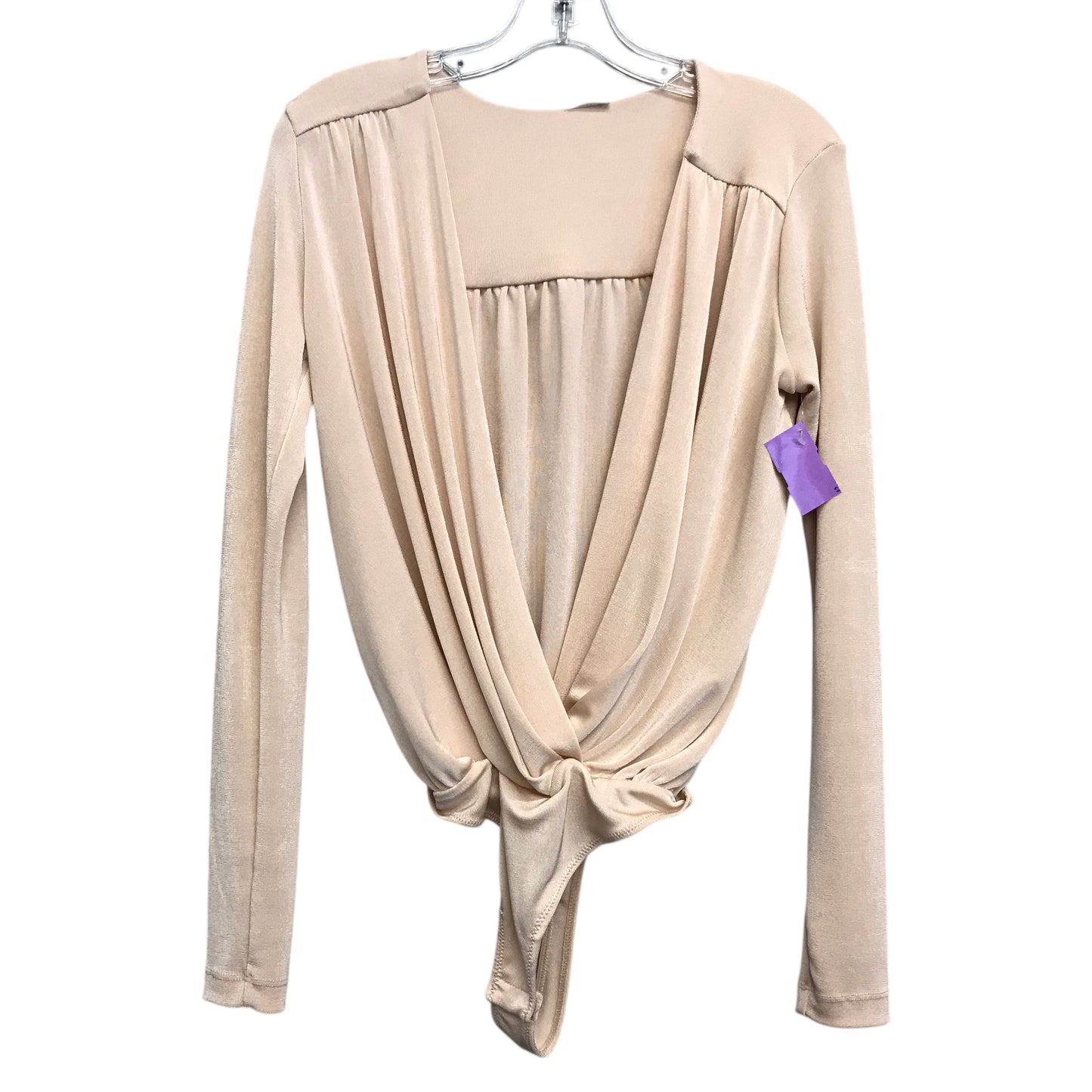 Bodysuit By Free People In Peach, Size:S