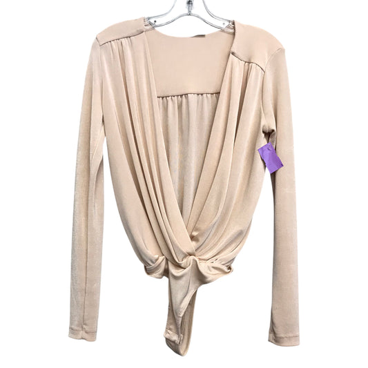 Bodysuit By Free People In Peach, Size:S