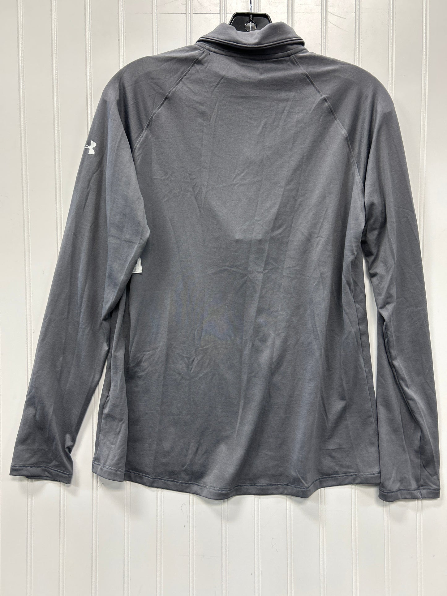 Athletic Top Ls Collar By Under Armour In Grey, Size:S