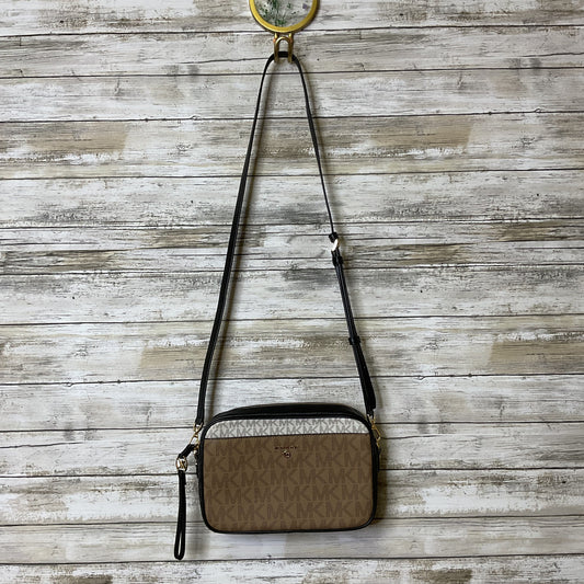 Crossbody Designer By Michael Kors In Black & Brown, Size:Medium