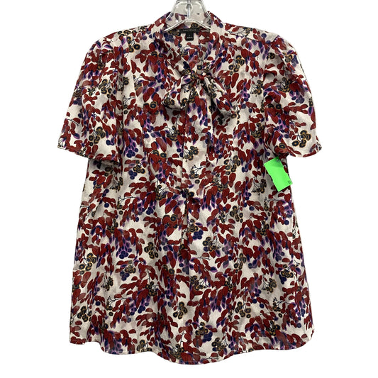 Top Ss By Ann Taylor In Floral Print, Size:S