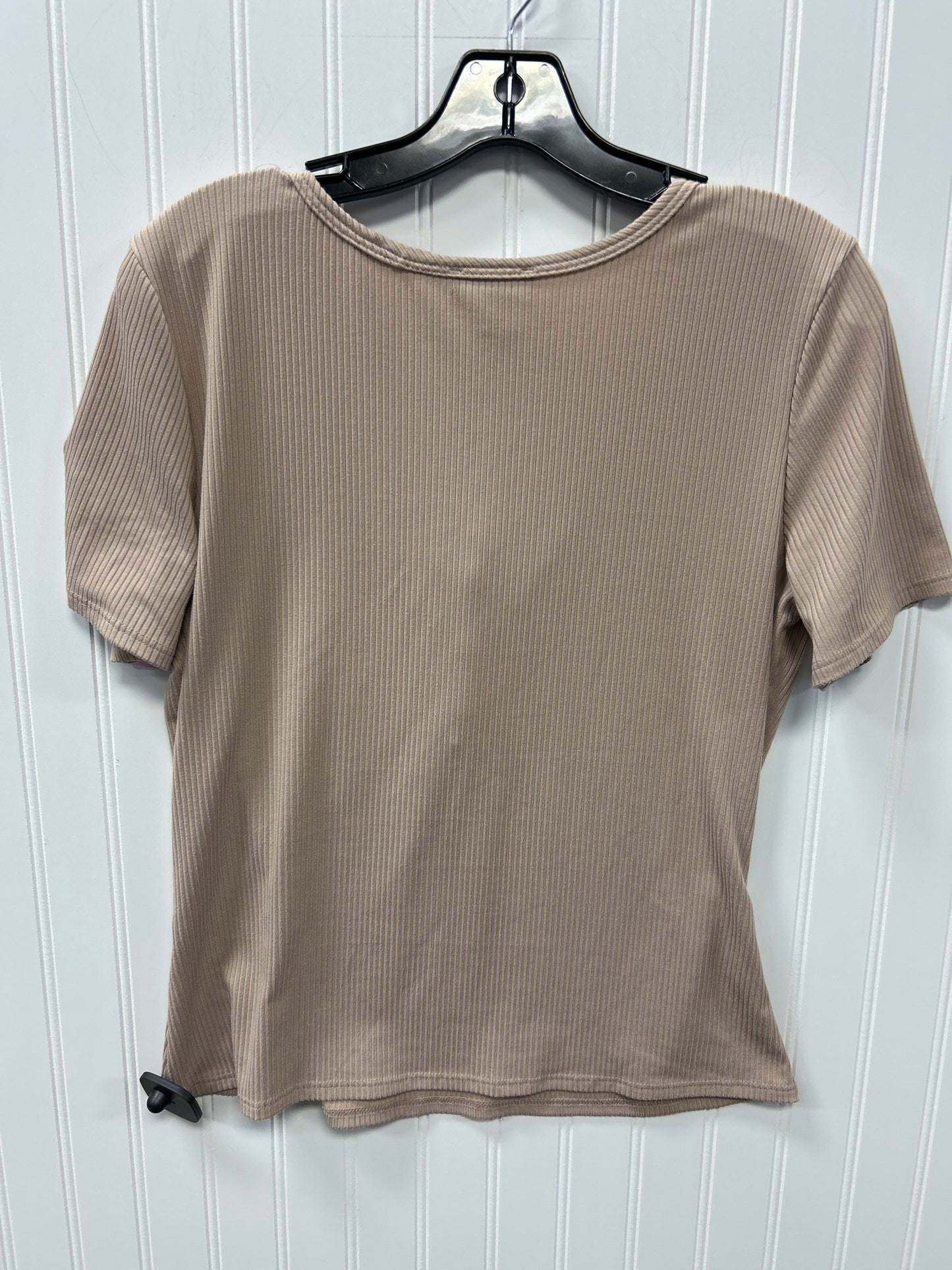 Top Ss By Clothes Mentor In Tan, Size:L