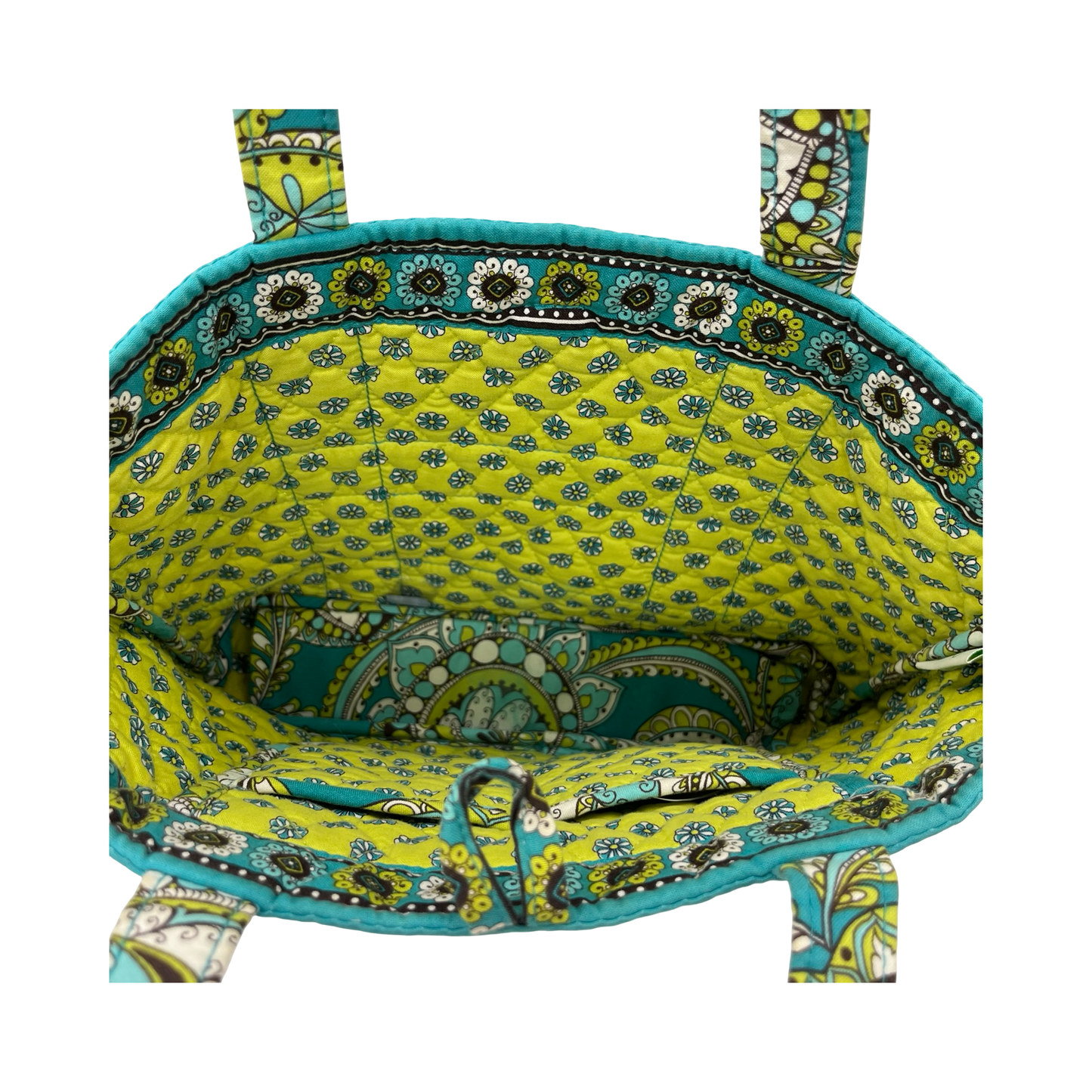 Handbag By Vera Bradley In Blue & Green, Size:Small