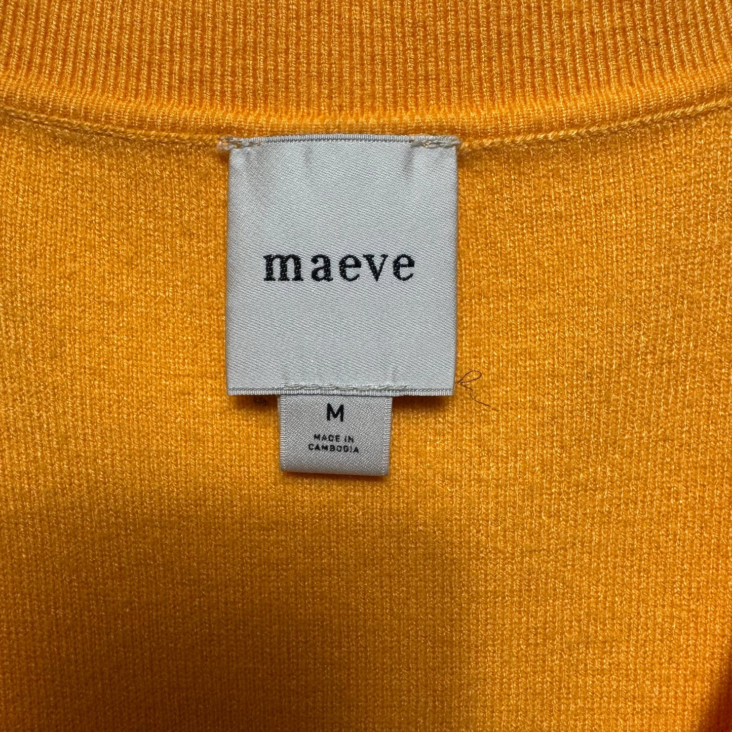 Vest Sweater By Maeve In Orange, Size: M