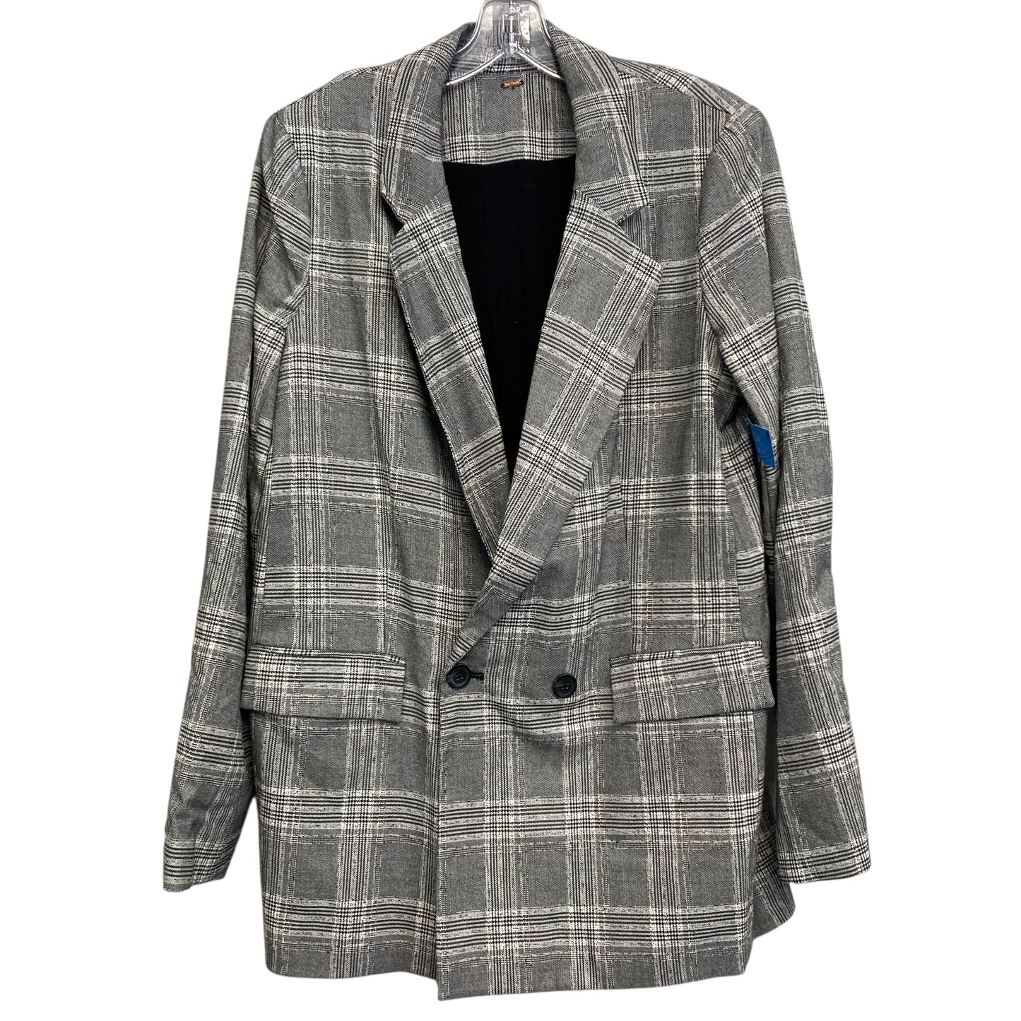 Blazer By Free People In Plaid Pattern, Size:M